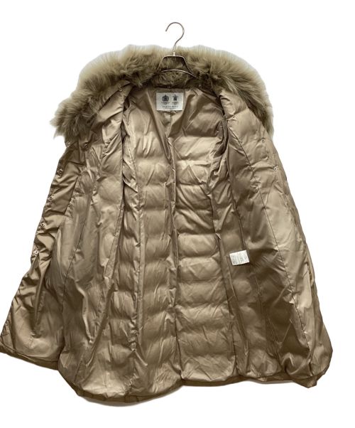 Austin Reed（オースチン リード）Austin Reed (オースチン リード) フォックスファーダウンコート ベージュ サイズ:Mの古着・服飾アイテム