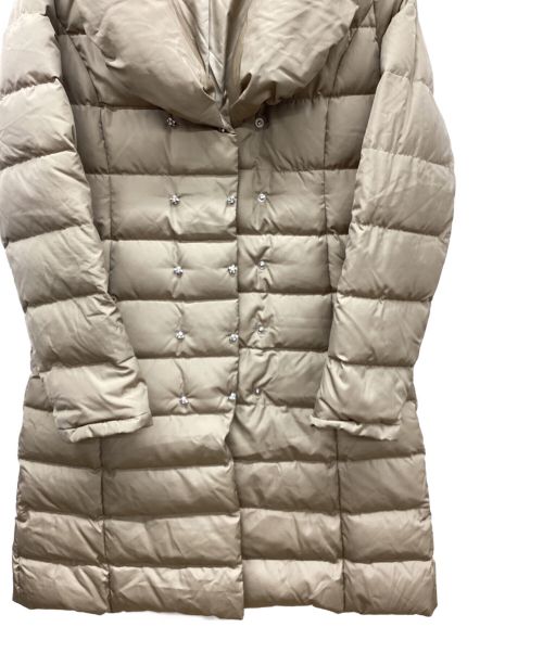 Austin Reed（オースチン リード）Austin Reed (オースチン リード) フォックスファーダウンコート ベージュ サイズ:Mの古着・服飾アイテム