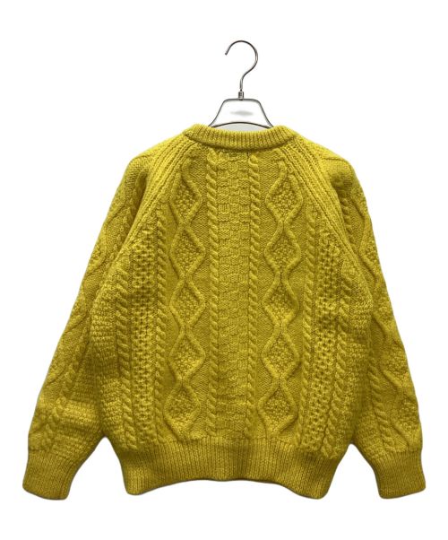 James Charlotte（ジェームスシャルロット）James Charlotte (ジェームスシャルロット) ケーブルニット イエロー サイズ:Mの古着・服飾アイテム
