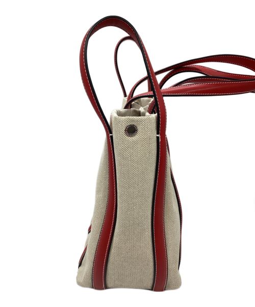 LIVIANA CONTI（リビアナコンティ）LIVIANA CONTI (リビアナコンティ) 2WAYバッグ ホワイト×レッドの古着・服飾アイテム