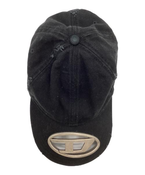 DIESEL（ディーゼル）DIESEL (ディーゼル) メタルロゴコットンキャップ ブラックの古着・服飾アイテム