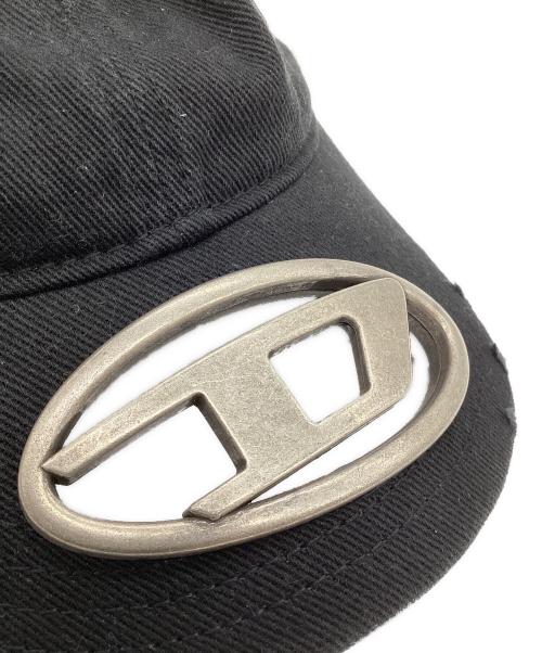 DIESEL（ディーゼル）DIESEL (ディーゼル) メタルロゴコットンキャップ ブラックの古着・服飾アイテム