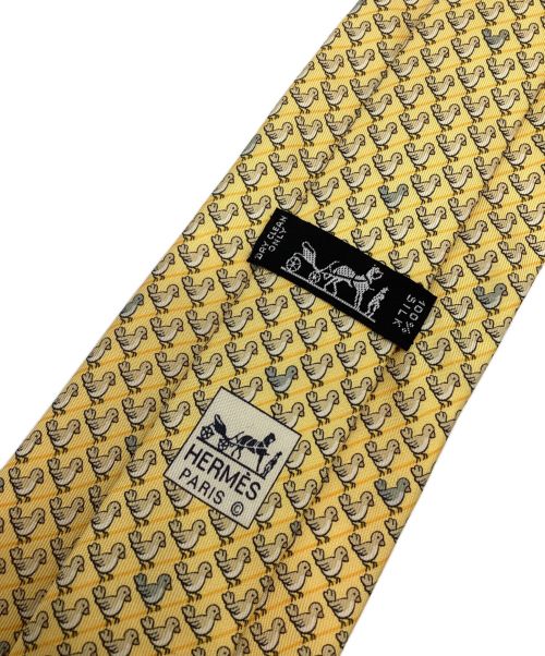 HERMES（エルメス）HERMES (エルメス) ネクタイ イエロー サイズ:-の古着・服飾アイテム