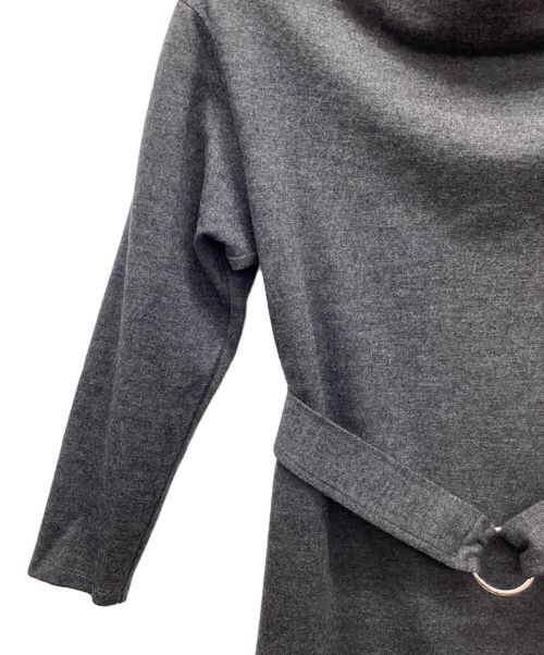 UNITED（ユナイテッド）UNITED (ユナイテッド) ベルト付きワンピース グレー サイズ:S 未使用品の古着・服飾アイテム