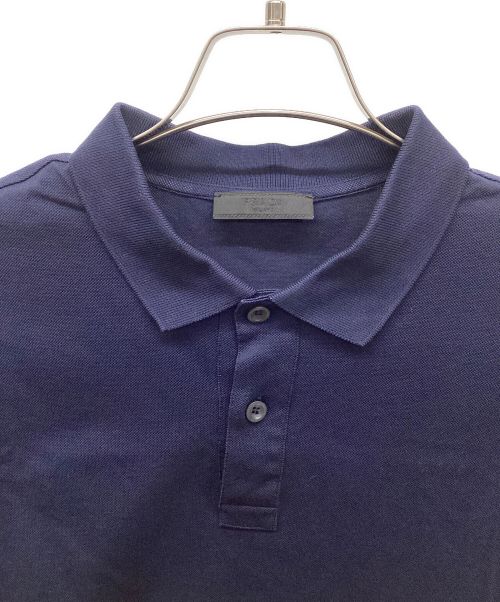 PRADA（プラダ）PRADA (プラダ) 半袖ポロシャツ ネイビー サイズ:Mの古着・服飾アイテム