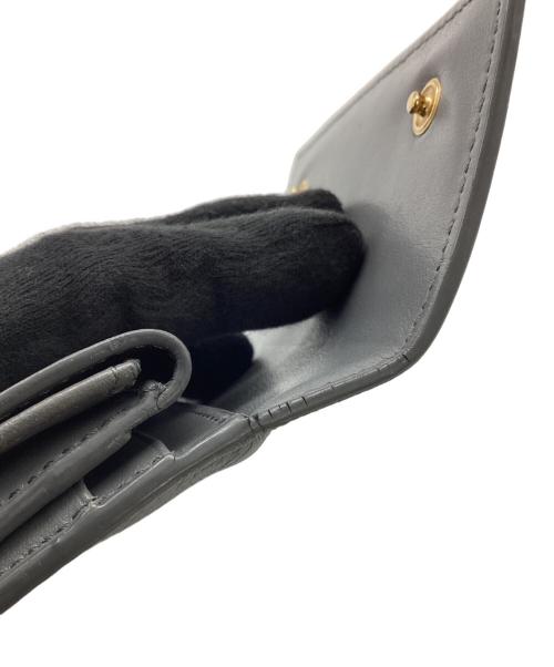 CELINE（セリーヌ）CELINE (セリーヌ) 3つ折り財布 グレーの古着・服飾アイテム