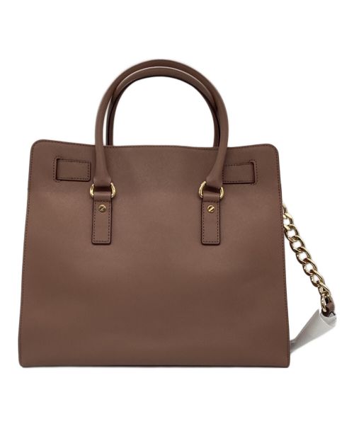 MICHAEL KORS（マイケル・コース）MICHAEL KORS (マイケルコース) ハミルトンチェーンショルダー ピンクベージュの古着・服飾アイテム