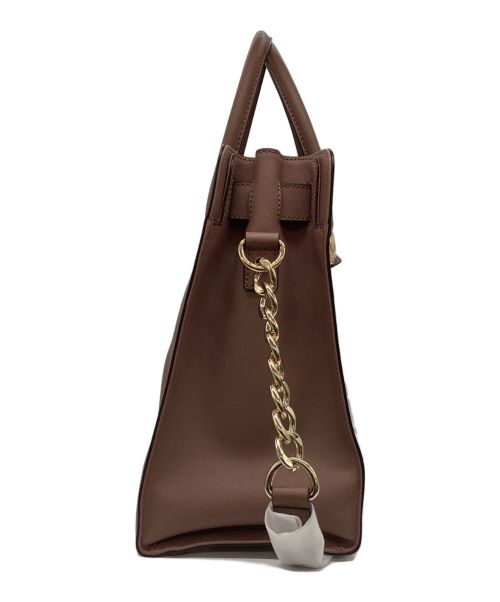 MICHAEL KORS（マイケル・コース）MICHAEL KORS (マイケルコース) ハミルトンチェーンショルダー ピンクベージュの古着・服飾アイテム