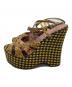 MIU MIU (ミュウミュウ) ウェッジソールサンダル イエロー サイズ:22.5：6000円