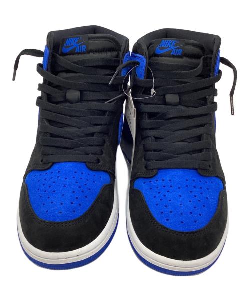 NIKE（ナイキ）NIKE (ナイキ) ハイカットスニーカー/AIR JORDAN1 ブラック×ブルー サイズ:28.5 未使用品の古着・服飾アイテム