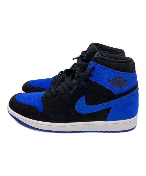 NIKE（ナイキ）NIKE (ナイキ) ハイカットスニーカー/AIR JORDAN1 ブラック×ブルー サイズ:28.5 未使用品の古着・服飾アイテム