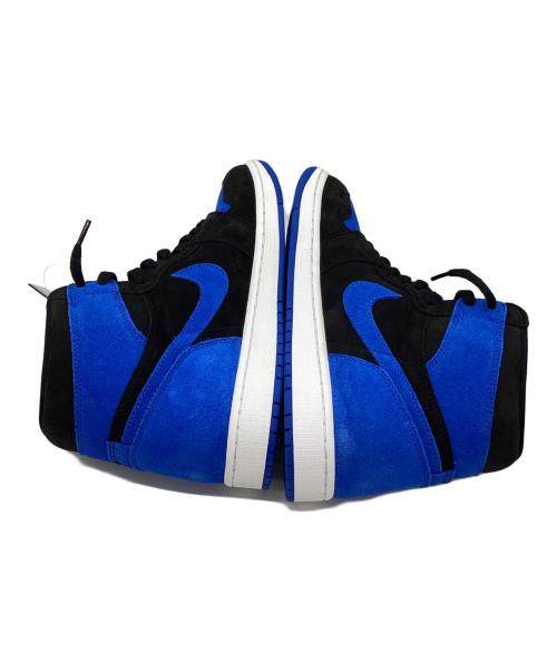 NIKE（ナイキ）NIKE (ナイキ) ハイカットスニーカー/AIR JORDAN1 ブラック×ブルー サイズ:28.5 未使用品の古着・服飾アイテム