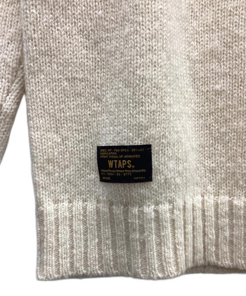 WTAPS（ダブルタップス）WTAPS (ダブルタップス) クルーネックニット ベージュ サイズ:Sの古着・服飾アイテム