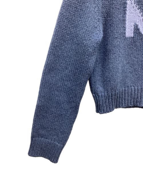 MARC JACOBS（マークジェイコブズ）MARC JACOBS (マークジェイコブス) ショート丈ニット ブルー サイズ:Sの古着・服飾アイテム