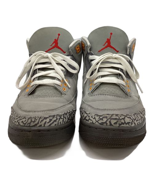 NIKE（ナイキ）NIKE (ナイキ) ハイカットスニーカー/AIR JORDAN 3 RETRO グレー サイズ:28cmの古着・服飾アイテム