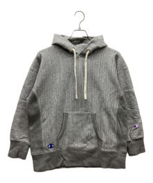 Champion REVERSE WEAVE（チャンピオン リバース ウィーブ）の古着「プルオーバーパーカー」｜グレー