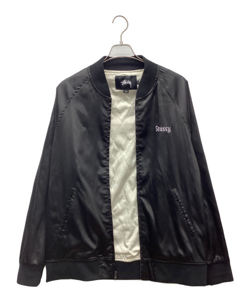 stussy（ステューシー）stussy (ステューシー) スカジャン ブラック サイズ:XLの古着・服飾アイテム