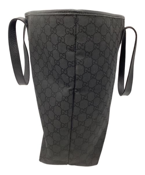 GUCCI（グッチ）GUCCI (グッチ) GGキャンバストートバッグ ブラックの古着・服飾アイテム