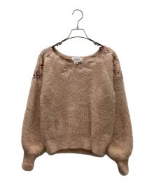 JILL STUART（ジルスチュアート）の古着「レースニット」｜ピンク