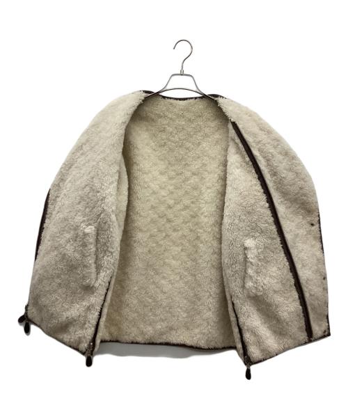 CASA FLINE（カーサフライン）CASA FLINE (カーサフライン) リバーシブルコート ブラウン×ホワイト サイズ:freeの古着・服飾アイテム