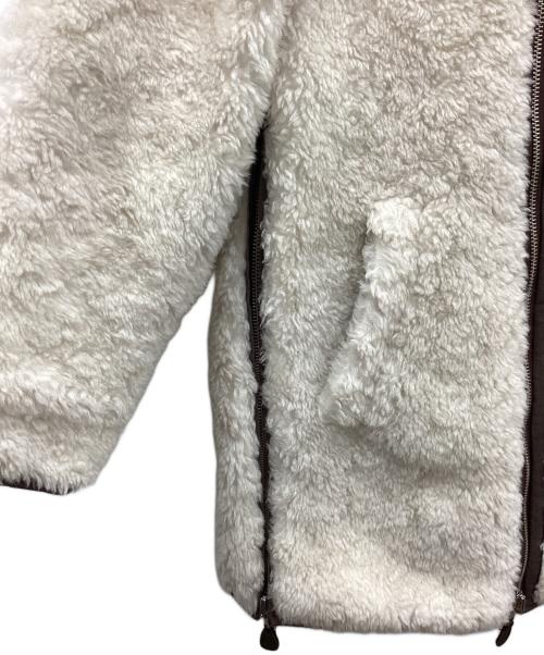 CASA FLINE（カーサフライン）CASA FLINE (カーサフライン) リバーシブルコート ブラウン×ホワイト サイズ:freeの古着・服飾アイテム