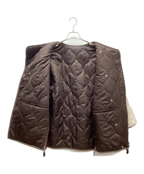 CASA FLINE（カーサフライン）CASA FLINE (カーサフライン) リバーシブルコート ブラウン×ホワイト サイズ:freeの古着・服飾アイテム