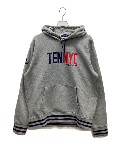 POLO RALPH LAUREN（ポロ・ラルフローレン）POLO RALPH LAUREN (ポロ・ラルフローレン) プルオーバーパーカー グレー サイズ:Lの古着・服飾アイテム