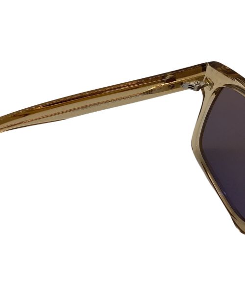 MONCLER（モンクレール）MONCLER (モンクレール) スクエアクリアフレームサングラス シャンパンゴールド サイズ:53□21の古着・服飾アイテム