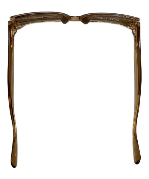 MONCLER（モンクレール）MONCLER (モンクレール) スクエアクリアフレームサングラス シャンパンゴールド サイズ:53□21の古着・服飾アイテム