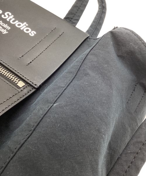 Acne studios（アクネ ストゥディオス）Acne studios (アクネ ストゥディオス) ペーパーナイロントートバッグ ブラックの古着・服飾アイテム