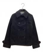 IENAイエナ）の古着「カシミヤ混ショートコート」｜ブラック