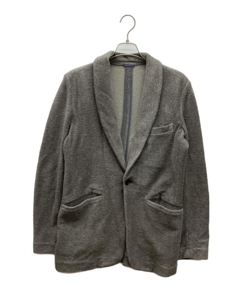 Junhashimoto（ジュンハシモト）Junhashimoto (ジュンハシモト) SHAWL COLLAR 1B JKT グレー サイズ:Mの古着・服飾アイテム