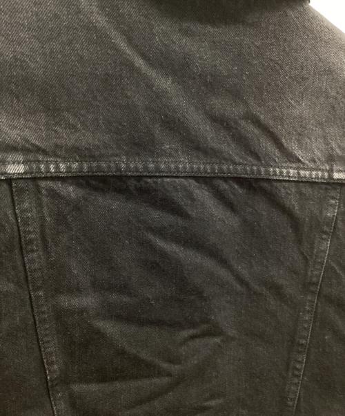 BACK BONE（バックボーン）BACK BONE (バックボーン) 裏ボアデニムトラッカージャケット ブラック サイズ:Mの古着・服飾アイテム