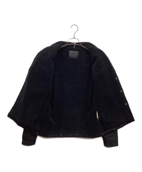 BACK BONE（バックボーン）BACK BONE (バックボーン) 裏ボアデニムトラッカージャケット ブラック サイズ:Mの古着・服飾アイテム