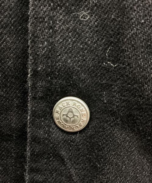 BACK BONE（バックボーン）BACK BONE (バックボーン) 裏ボアデニムトラッカージャケット ブラック サイズ:Mの古着・服飾アイテム