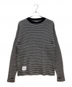 WTAPSダブルタップス）の古着「WAFFLE 02 SWEATER WOOL」｜ホワイト×ブラック