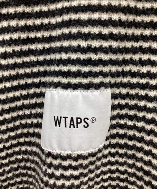 WTAPS（ダブルタップス）WTAPS (ダブルタップス) WAFFLE 02 SWEATER WOOL ホワイト×ブラック サイズ:Mの古着・服飾アイテム