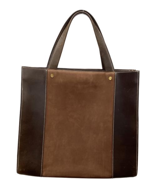 SOMES（ソメス）SOMES (ソメス) レザートートバッグ ブラウンの古着・服飾アイテム