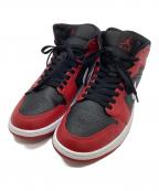 NIKEナイキ）の古着「ハイカットスニーカー」｜ブラック×レッド