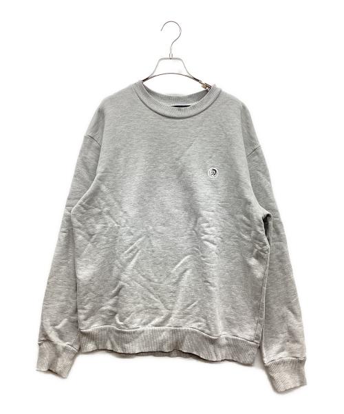 DIESEL（ディーゼル）DIESEL (ディーゼル) クルーネックスウェット グレー サイズ:Ｍの古着・服飾アイテム