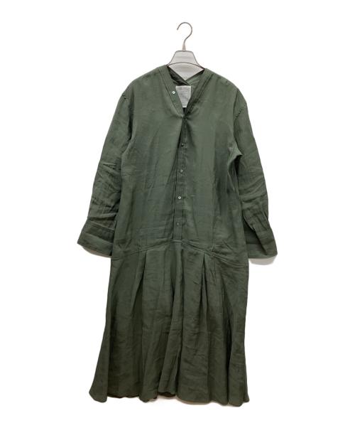 BEARDSLEY（ビアズリー）BEARDSLEY (ビアズリー) ブラウスワンピース グリーン サイズ:Freeの古着・服飾アイテム