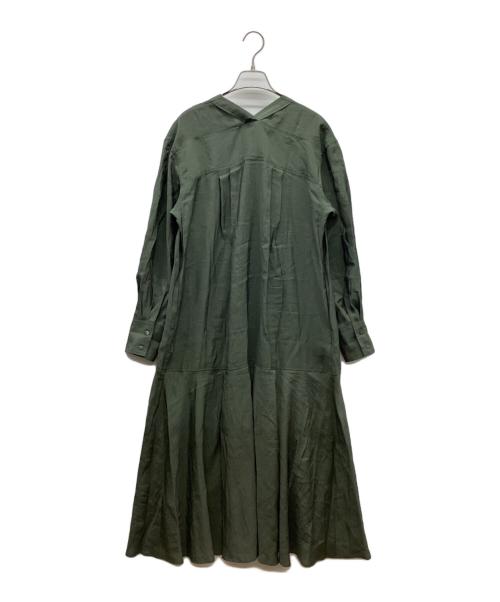 BEARDSLEY（ビアズリー）BEARDSLEY (ビアズリー) ブラウスワンピース グリーン サイズ:Freeの古着・服飾アイテム