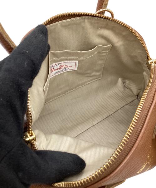 YOUNG & OLSEN The DRYGOODS STORE（ヤングアンドオルセン ザ ドライグッズストア）YOUNG & OLSEN The DRYGOODS STORE (ヤングアンドオルセン ザ ドライグッズストア) 2WAYバッグ グリーン×ブラウンの古着・服飾アイテム