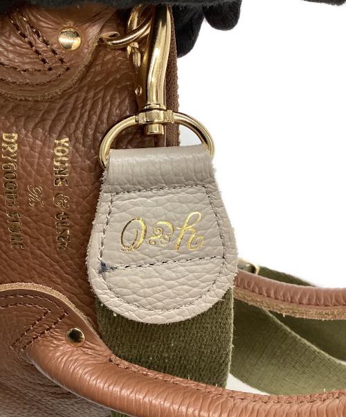 YOUNG & OLSEN The DRYGOODS STORE（ヤングアンドオルセン ザ ドライグッズストア）YOUNG & OLSEN The DRYGOODS STORE (ヤングアンドオルセン ザ ドライグッズストア) 2WAYバッグ グリーン×ブラウンの古着・服飾アイテム