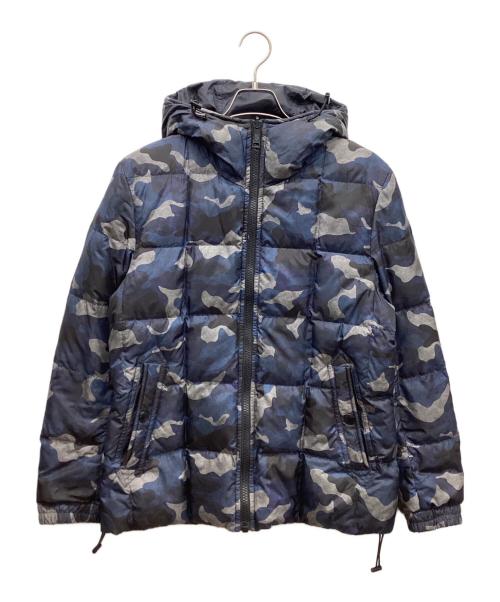 BLACK LABEL CRESTBRIDGE（ブラックレーベル クレストブリッジ）BLACK LABEL CRESTBRIDGE (ブラックレーベル クレストブリッジ) リバーシブルダウンジャケット ブラック×ネイビー サイズ:XLの古着・服飾アイテム