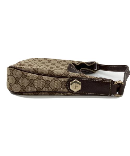 GUCCI（グッチ）GUCCI (グッチ) ワンショルダーバッグ ベージュ×ブラウンの古着・服飾アイテム