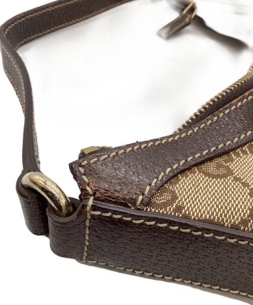 GUCCI（グッチ）GUCCI (グッチ) ワンショルダーバッグ ベージュ×ブラウンの古着・服飾アイテム