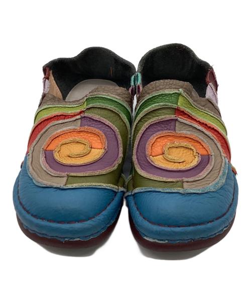 estacion（エスタシオ）estacion (エスタシオ) スリッポン マルチカラー サイズ:Mの古着・服飾アイテム