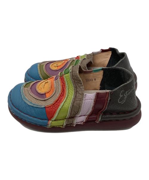 estacion（エスタシオ）estacion (エスタシオ) スリッポン マルチカラー サイズ:Mの古着・服飾アイテム