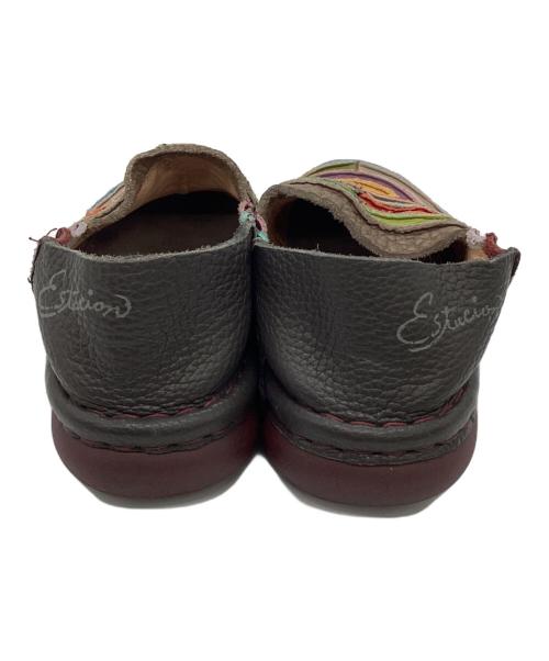 estacion（エスタシオ）estacion (エスタシオ) スリッポン マルチカラー サイズ:Mの古着・服飾アイテム